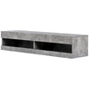 Wall Mounted TV Cabinet Stand Entertainment Floating Wall Unit High Gloss 140cm