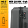 Hard Shell Cabin Large Suitcase 3x Set 4 Wheels Luggage Trolley Case Lightweight
