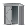 Metal Garden Shed Outdoor Tools Equipments Storage House Shed with Safety Latch