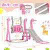 4 in1 Kids Baby Toddler Swing Slide & Climber Set In/Outdoor Boys Girls Toy HT