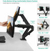 Monitor Mount Bracket Tilt Rotate Swivel Stand Desk Screen Double Dual Mounts