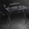 91cm Height Computer Desk Gaming Table Office Desk with Cup Holder and Mouse Pad