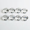 Clear Crystal Glass Door Knob Handle Drawer Cabinet Furniture w/Screws 8*40mm UK