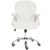 Computer Desk Chair High Back Swivel Upholstered Wheeled Adjustable Office Seat