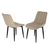 NOVA MODERN VELVET DINING CHAIR PADDED SEAT METAL LEG KITCHEN 4 PCS