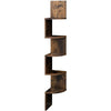 5 Tier Floating Wall Shelves Corner Shelf Storage Display Holder Bookcase Set