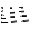 260pcs M3 Spacer Nylon Black Hex Screw Nut Standoff PCB Assortment Box Kit