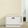 Ottoman Shoe Cabinet Shoe Storage Bench Cupboard Padded Seat Shelf Unit
