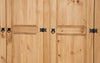 Corona Wardrobe 3 Door Arch Top Mexican Bedroom Solid Pine by Mercers Furniture