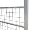 Galvanised Metal Field Farm Entrance Half Mesh Security Gate Fence Various Size