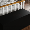 Leon Storage Ottoman Chest Black Toy Chest Bedding Blanket Box Large Wooden