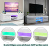 160cm Modern TV Unit Cabinet Stand High Gloss Doors with LED Lights Drawers