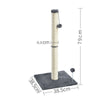 Cat Scratching Post Claw Scratcher with Sisal Rope and Teaser Ball for Pet UK