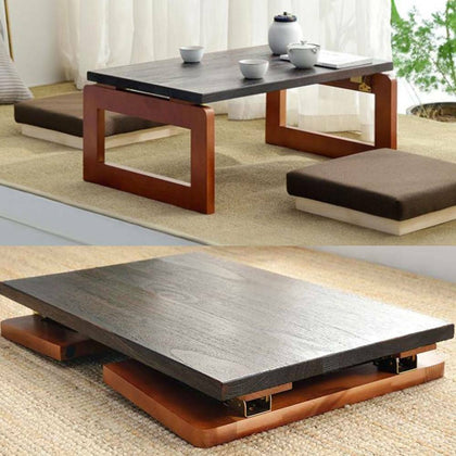 Coffee Tea Table Folding Portable Japanese Style Desk Tray Living Room Furniture