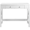 CONSOLE TABLE W/ 2 DRAWERS STORAGE SHELF WOOD HALLWAY LIVING ROOM FURITURE WHITE