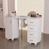 Manicure Nail Table Nail Art Beauty Technician Desk Workstation w/Dust Collector