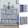 Quality Storage Unit Sideboard Cabinet With Rattan Basket Bedside Table Drawers
