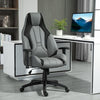 High Back Executive Office Chair Gaming Recliner w/ Footrest, Grey