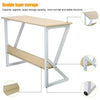 Home Office Computer Desk Study PC Writing Table Workstation Shelf Furniture UK