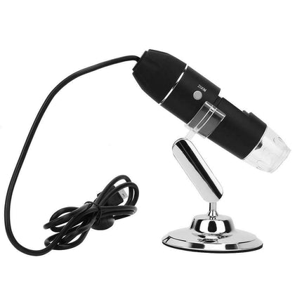1600X LED Microscope Digital Microscope Camera HD Handheld Microscope w/ Bracket