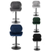 1/2/4/6x Bar Stools Gas Lift Swivel Stool Vilvet Breakfast Kitchen Cafe Chairs