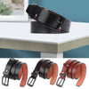 Leather Men's Belts New Buckle Trouser Sizes Coffee Brown Black Jeans Belts