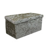 Bedroom 2 Seater Folding Storage Ottoman Seat Toy Storage Box Crushed Velvet UK
