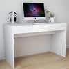 White Home Office Desk Computer PC Laptop Workstation Study Table w/ 2 Drawers