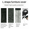 Waterproof Garden Rattan Corner Furniture Cover Outdoor Sofa Protect L Shape UK