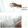 1/2X Rod Pocket Sheer Curtain Organza Voile Curtain Window Drape 4 Sizes 3Colors
