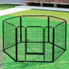 6 Panel Puppy Pen Pet Dog Playpen Rabbit Fence Enclosure Run Cage Indoor Outdoor
