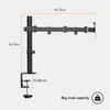 VonHaus Monitor Mount - Single Arm Desk Clamp Stand for 13-32" VESA Screens