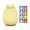 7 Color Change LED Mini Night Light Lamp Cute Silicone Cat Kids Bedroom Room