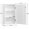 Bathroom Wall Cabinet Medicine Cabinet Storage Organiser Cupboard, 1 Door White