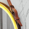 Wall Mounted LED Bathroom Mirror with Warm Lights Demister Gold Frame 600x600mm