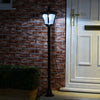 1.2m Solar Power Outdoor LED Security Lamp Post Light | Garden Path Driveway