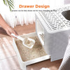 Drawer Style Enclosed Cat Litter Box Cat Bed Anti-splash Kitten Tray Toilet Rack
