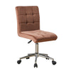 Modern Velvet Computer Desk Office Chair Swivel Adjustable Cushioned Home UK