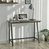 Vintage Chic Writing Desk Metal Wood Effect Industrial Laptop Table Office Unit
