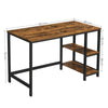 Computer Desk Writing Study Workstation 2-Tier Storage Wooden Home Office LWD47X