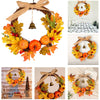 Autumn Maple Leaf Artificial Thanksgiving Halloween Home Hanging Garland Wreath