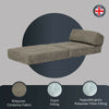 Jumbo Cord Z Bed Single Size Fold Out Chairbed Sofa Seat Foam Guest Futon Chair