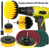 12X Drill Brush Electric Attachment Set Power Scrubber Cleaning Scrub Cleaner UK