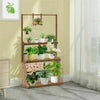 Large Wooden Flower Plant Stand Tall Hanging Shelf Planter Bonsai Display Rack