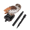 Owl Solar Powered Garden Light LED Outdoor Ornament Lawn Waterproof Novelty Lamp