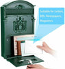 Large Retro Mailbox Wall Mounted Post Box Letterbox Outdoor Lockable With 2 Keys