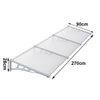Outdoor Door Canopy Window Roof Fixed Awning Porch UV Water Rain Cover Shelter