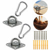 Heavy Duty Hammock Hanging Hook Kit Stainless Swing Chair Swivel Hardware Set