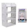 Large 4 Tiers Shoe Rack Storage Shelf Display Stand Organiser Unit Cabinet White