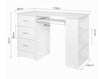 Modern PC Computer Table Student Study Desk 3 Shelves 3 Drawers Keyboard Tray